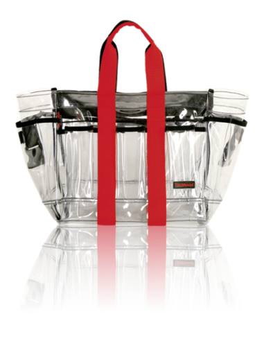 Tas Merah Make-up Tool Bag Medium (Clear Plastic) TM-3-4