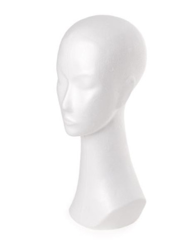 Female Styrofoam Head 55cm (on a long neck)