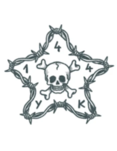 tattooed-now-barbwire-star-with-skull 2
