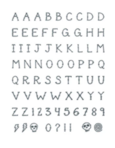 Tattooed Now! - Knuckle Letters Set