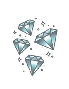 Tattooed Now! - Blue Lucky Diamonds