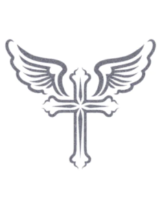 Tattooed Now! - Tribal Cross with Wings