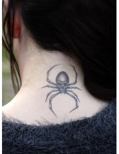 Tattooed Now! Dotwork Skull Spider 2