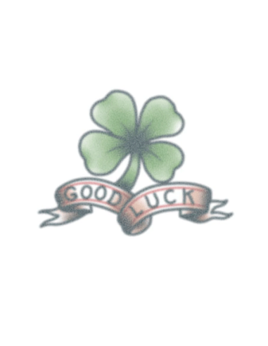 Tattooed Now! Good Luck Shamrock Tattoo