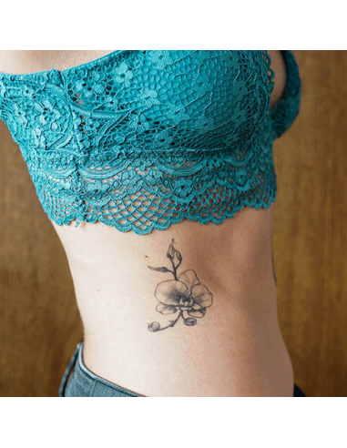 Tattooed Now! Orchid Flower Tattoo