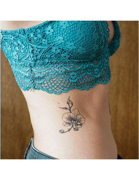 Tattooed Now! Orchid Flower Tattoo