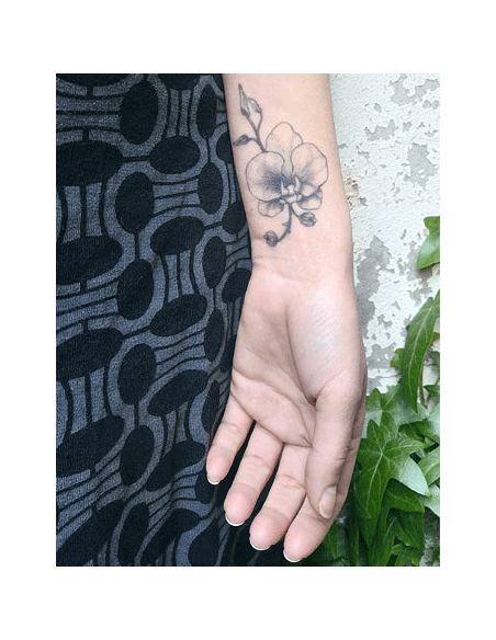 Tattooed Now! Orchid Flower Tattoo