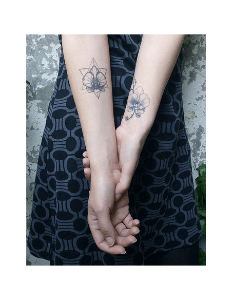 Tattooed Now! Orchid Flower Tattoo