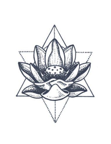 Tattooed Now! Dotwork Lotus Flower Tattoo